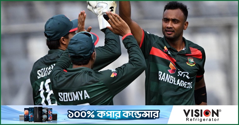 শরিফুল-মুস্তাফিজের শেষের জাদুতেও হলো না হোয়াইটওয়াশ